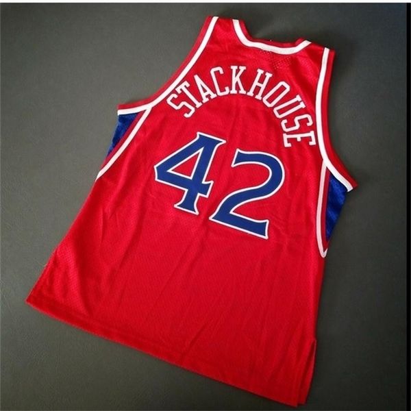 

custom 604 youth women vintage jerry stackhouse vintage champion college basketball jersey size s-4xl or custom any name or number jersey, Black