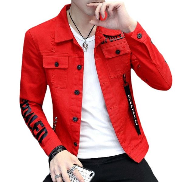 

bomber thin ripped male cowboy jeans s spring autumn denim et mens trendy fashion, Black;brown