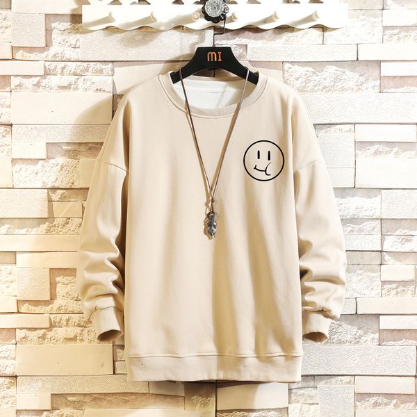 

2021 new japons grfico hoodies sorriso homem casual sweatshirts capuz pullovers masculino tamanho grande uotp, Black