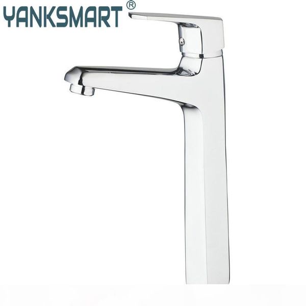 

yanksmart ванная комната бассейна краны torneira suild латунная ванная комната хромированная колода монтаж один ручка смесители мойки mixers