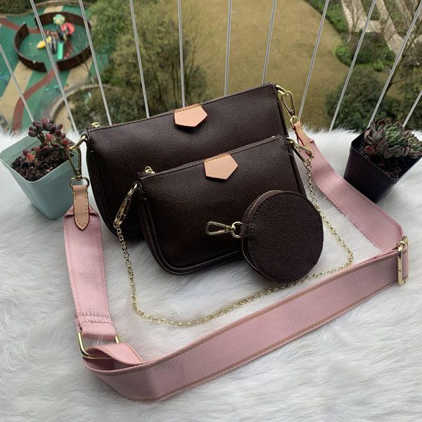 

bag whlosale factory purses women fashion wallet crossbody accessories 3pcs/set handbags vintag shoulder bags 2021 3colors straps lgkul, Red;black
