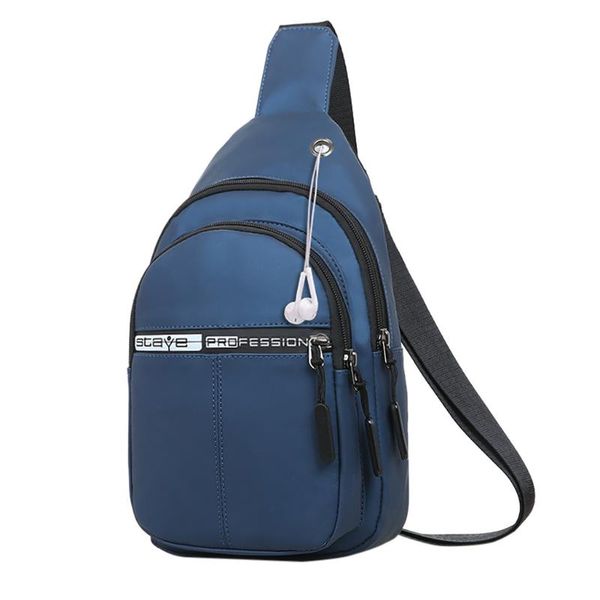 

2020 new men & woman's chest bag waterproof outdoor travel shoulder messenger bag solid color#g8