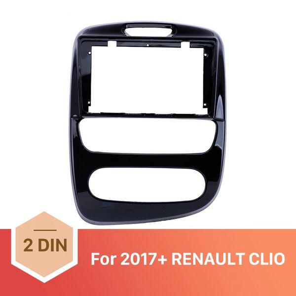 Moldura preta UV do rádio do carro de 9 polegadas para 2017+ Renault Clio Kit de instalação do painel de fáscia