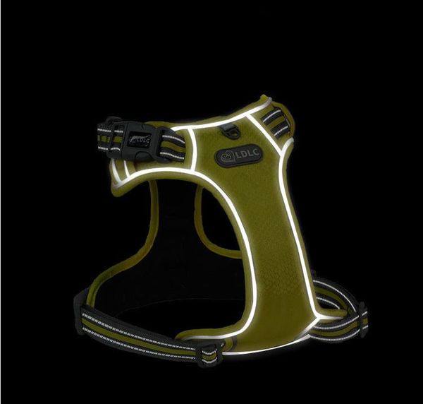 

detachable anti-blast absorption comfortable night vision reflective neon padded pet dogs&cats chest strap harnesses
