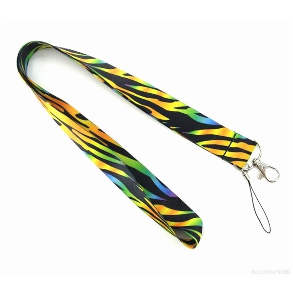 

leopard /zebra animal design lanyard for id key chain cell phone neck strap lanyards dha759