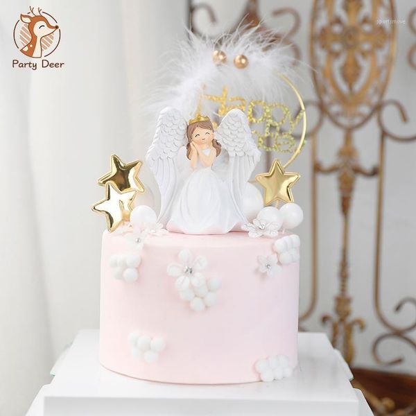 

other festive & party supplies happy mother's day cake er angel in white birthday cupcakecake decorati for princess kids girl woman
