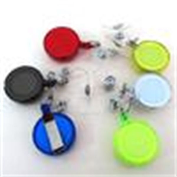 

ski card random pass id color badge retractable holder key chain reels with metal clip myy4041