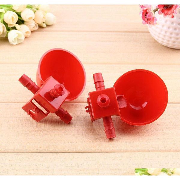 

120pcs matic bird coop feed poultry water drinking cups chicken fowl dri qylyfh toys2010