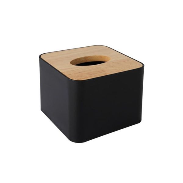 

with box wooden cover canister tissue napkin holder paper storage seat phone decoration office case tyle roll cotton pads holder jflnf