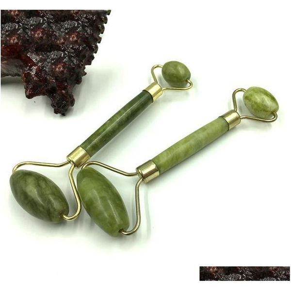 

facial massage jade roller double head massage face neck massager natural jade beauty health tools prevent wrinkles qyltsv mj_bag
