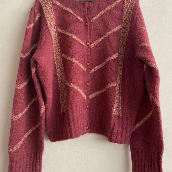 

women's knits & tees women sweater 2021 autumn and winter products mohair round neck single-breasted loose knit cardigan jacket, White