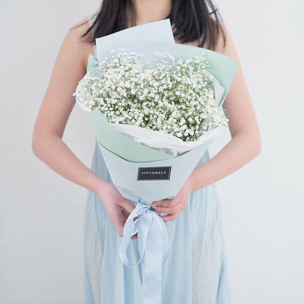 

decorative flowers & wreaths artificial rustic snow flower head interspersion gypsophila simulation plastic for wedding home decoration a185