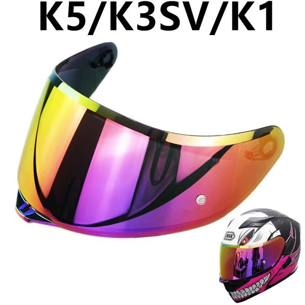 

motorcycle helmets k5 helmet visor purple red gold full face for k1 sv capacete lens shield