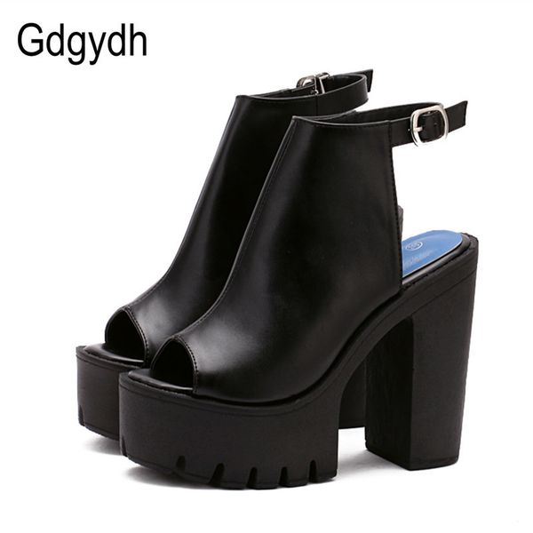 

gdgydh european women summer shoes slingbacks high heels sandals platform casual shoes for party 2020 new black size 42 y200623