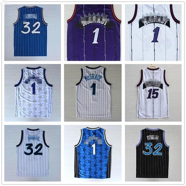 

high-quality 32 o'neal jersey penny 15 carter jerseys tracy 1 mcgrady jerseys vince 1 hardaway shirt basketball shirts mens, Black;red