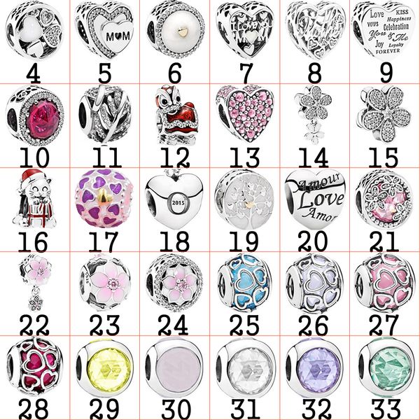 

2020 new 925 sterling silver charm bead pendant fit diy bracelet fashion women chic original jewelry custom birthday gift