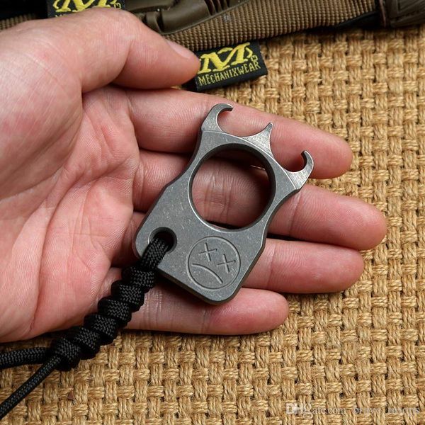

dicoria andy frankart sfk single finger ring tc4 titanium punch daggers outdoor buckle survival edc knuck knuckles multi tools
