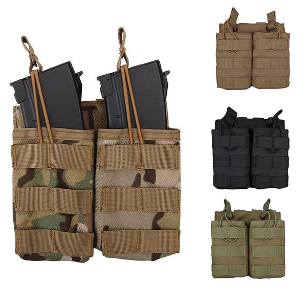 Taktik Mag G36 Çift Dergi Poşeti Airsoft Gear Molle Bag Veing Camouflage Hızlı Kartuşlar Klip Mühimmat Taşıyıcı cephane Tutucu No11-559