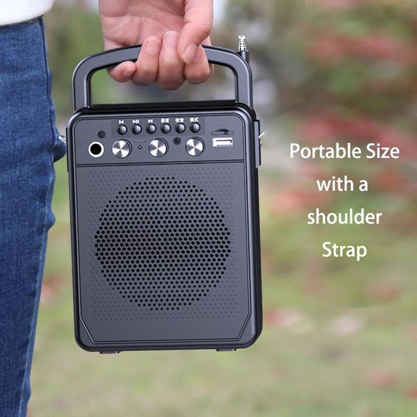 

portable bluetooth speaker fm radio wireless bass column waterproof outdoor usb speakers support aux tf subwoofer loudspeaker