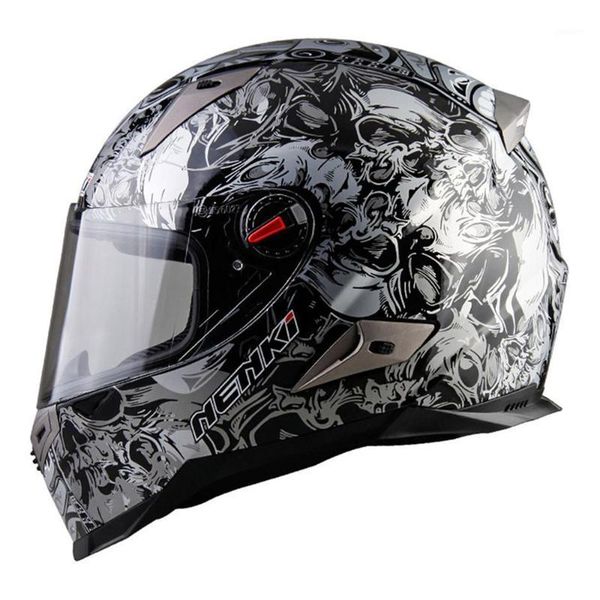 

nenki motorcycle helmet racing full face capacete moto helmet motorbiker cascos para moto touring scooter cruiser ece1