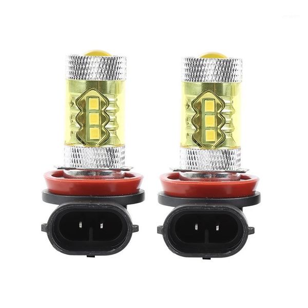 

car headlights led h11/h8 vehicle 3000k yellow lights 2pcs fog driving light durable 100w lamp bulbs projector lamps accessorie1