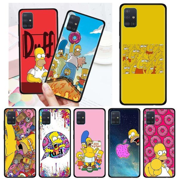 

the simpsons shockproof cover for samsung galaxy a51 a71 a21s a50 a70 a10 a10s a20 a20e a30s a31 phone silicone fundas tpu shell