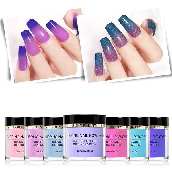 

new nail art infiltration powder temperature change nail powder glitter art infiltration 16 colors available, Silver;gold