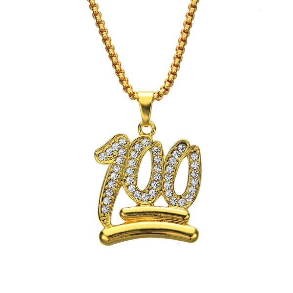 

men necklaces women hop hip pendants 100 jewelry gifts gold bling rhinestone crystal chokers chains, Silver
