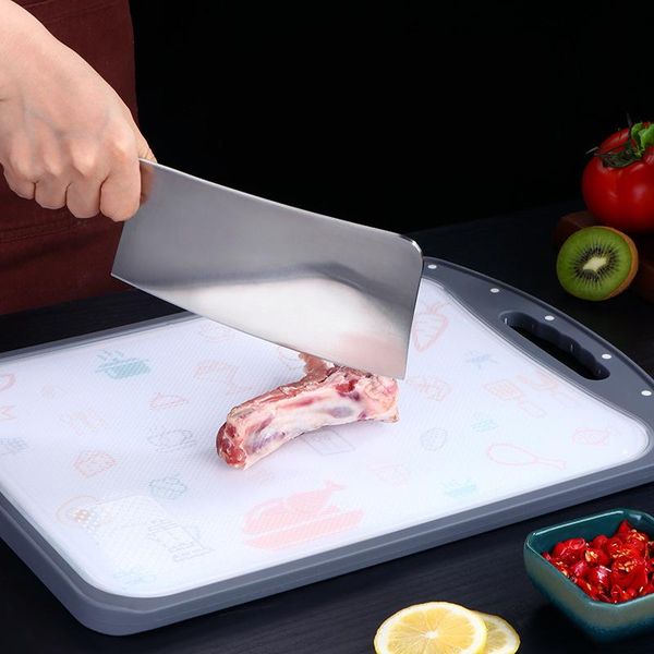 

stainless steel cutting board double side chopping board meats vegetable cutting block kitchen stuff kitchen accessories wmtmjg