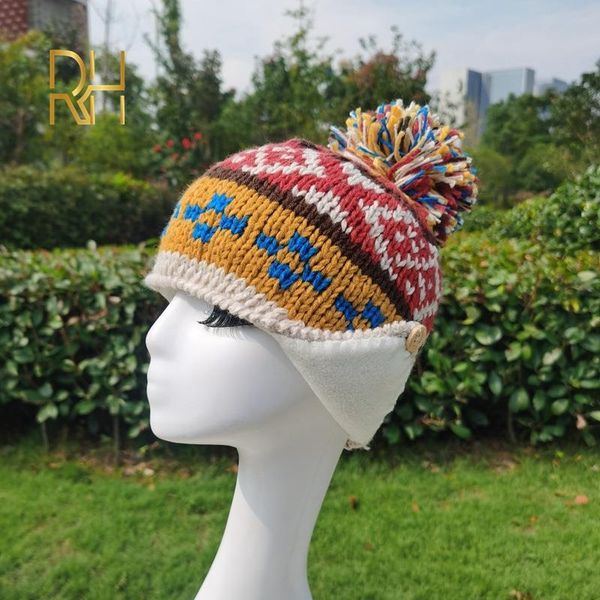 

beanies winter warm snowflake plush velvet soft comfortable skullies cap with pompom men women outdoor leisure hat rh