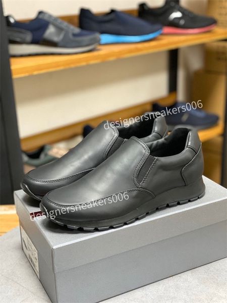 

2021 luxury designer casual shoes fashion leather runner camouflage sneakers suede stud lace-up flats rivet trainers dress shoes size38-46, Black