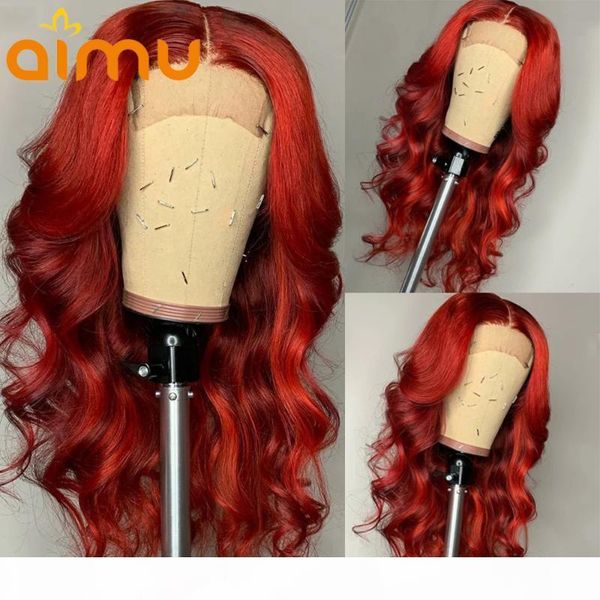 

99j burgundy lace front wigs body wave omber red color human hair lace frontal wigs hd pre plucked with baby hair ing, Black;brown