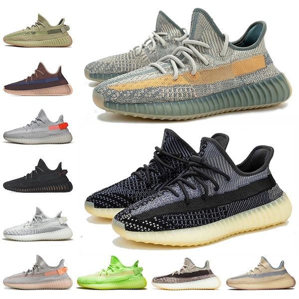 

2020 kanye west asriel israfil yecher fade women mens running shoes cinder reflective black satic mens jogging trainers sneakers