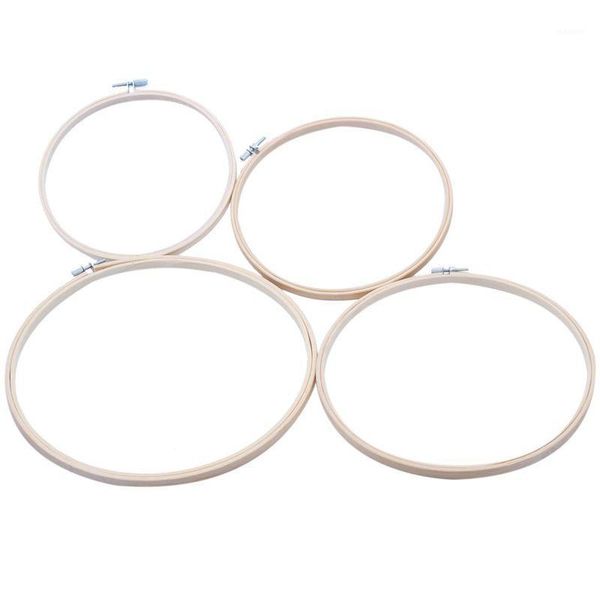 

4x embroidery hoop bamboo circle embroidery cross needle 18 20 23 26cm1, Black
