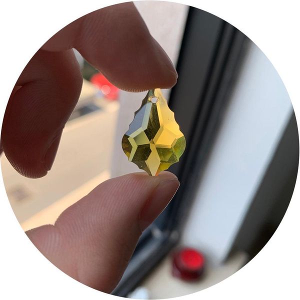 

20pcs chandelier bead part hanging glass crystal prism pandent diy chandelier lamp 20mm hanging ornament suncatcher diy h bbymgx