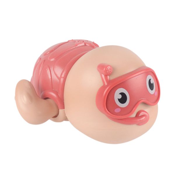

kids cute bath toy swim wound-up chain animal baby clockwork bathing beach toy for family outdoor swimming supply q1217