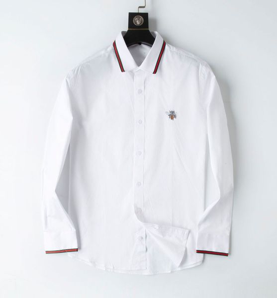 

spring new designer men's casual shirt, high stretch fabric business style, solid color long and short sleeves,men 10, White;black