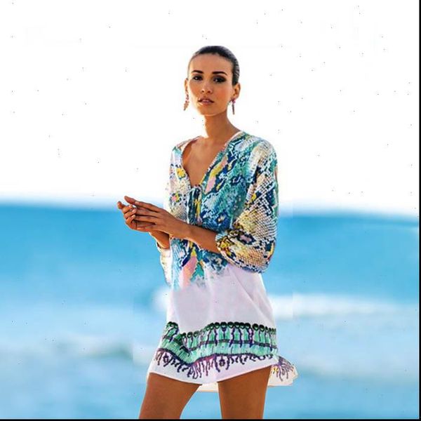 

womens sheer bikini floral cover up swimwear swimsuit bathing suit summer lantern sleeve waist beach chiffon beach dress hot, Black;gray