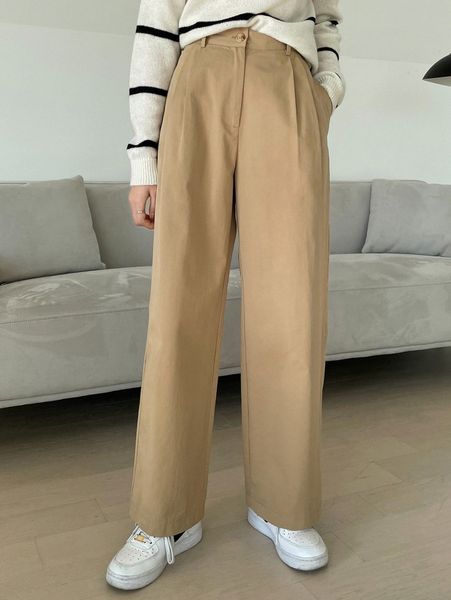 

dazy slant pocket fold pleated pants y0wd#, Black;white