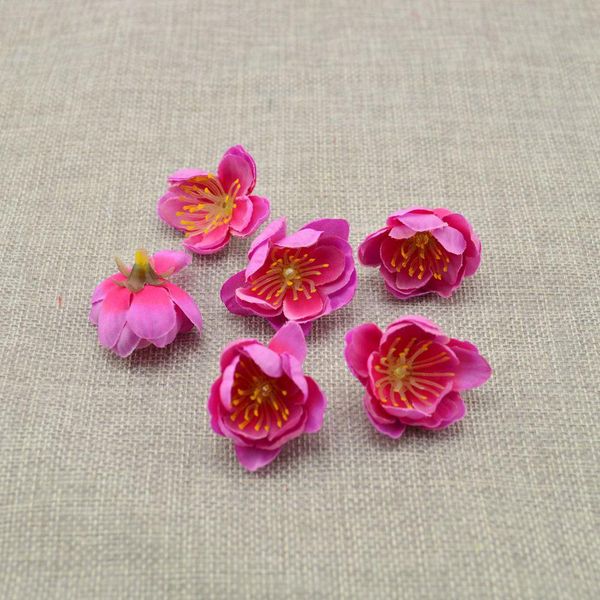 

30 шт. искусственные цветы для домашних свадебных украшений аксессуары дешевые шелковые вишни diy венки подвеска невесты головной убор bbycx