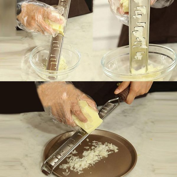 

rectangle stainless steel zester cheese grater vegetable grater peeler kitchen baking tool manual chocolate butter lemon zester wmtcnq