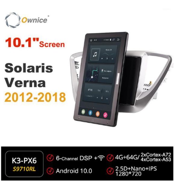 

ownice 720p android 10.0 car radio forhyundai solaris verna 2012 - 2020 car video auto multimedia head unit 10.1" ips rotatable1