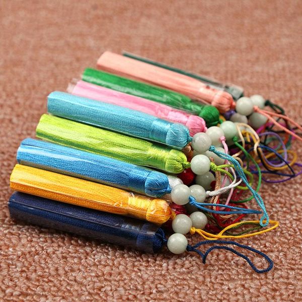 

wholesale 12pcs lot bowlder fat tassel silk fringe bangs tassel trim decorative tassels for curtains home decoration accessories h jllrds