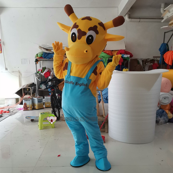 

mascot costumes giraffe mascot orangutan monkey costume cartoon character outfits suit halloween christmas fancy party dress costume, Red;yellow