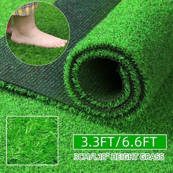 

artificial turf simulated outdoor green fake grass garden courtyard landscape decorations can be used for golf/football field