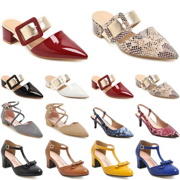 

2020 luxury high heels fashion women casual shoes vintage outdoor wedding triple glitter dress size 36-42