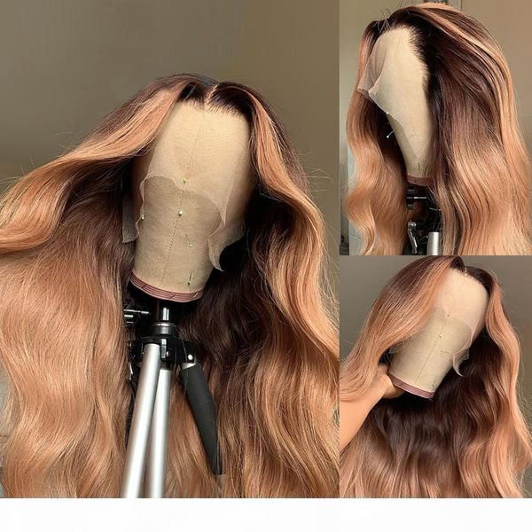 

8a ombre brazilian human hair lace wig human hair wigs glueless lace wigs lace front wigs for black women, Black;brown