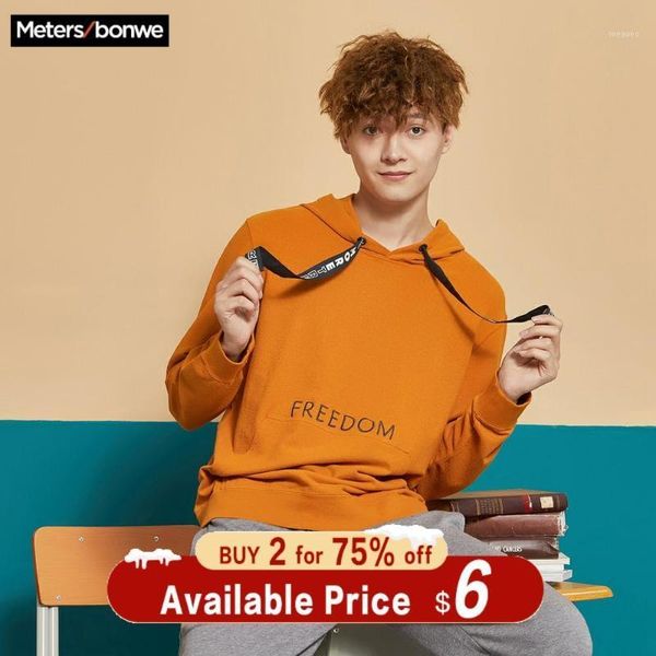 

metersbonwe spring new comfort sweatshirt men knit pullover trend handsome casual hoodies men hoodies1, Black