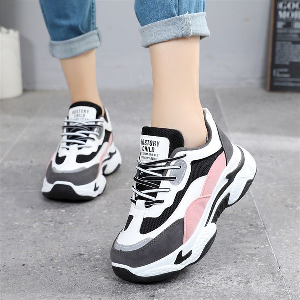 

sports ins versatile fashion plush new women's antiskid thick soled student's father's shoes autumn winter 2020 cotton, Black