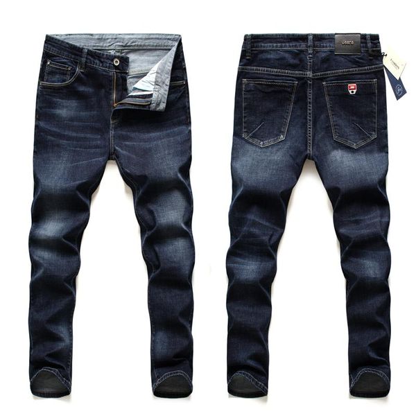 

2021 brand jeans men new fashion slim fit denim pants trousers streetwear plus size 40 42 44 46, Blue
